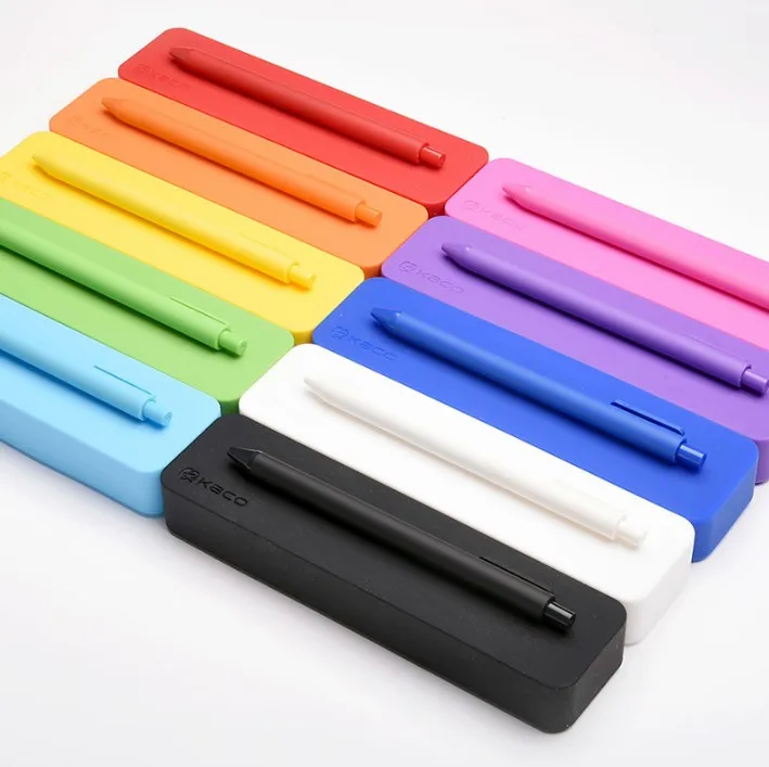 Kaco Pure Candy Color Gel Pen with Silicone Stationery Case Black Ink Refill 0.5mm Fine Point Student Writing Pens Gift Set | Канцтовары