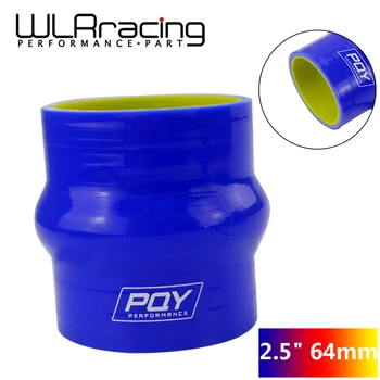 

WLR Racing - Blue & Yellow 2.5" 64mm Hump Straight Silicone Hose Intercooler Coupler Tube Pipe With PQY Logo WLR-HSH0025-QY