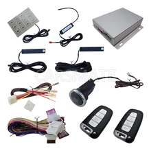 PKE Car Alarm System Passive Keyless Entry Push Button Start Remote Start Engine Password Entry PKE On / Off By Remote Control