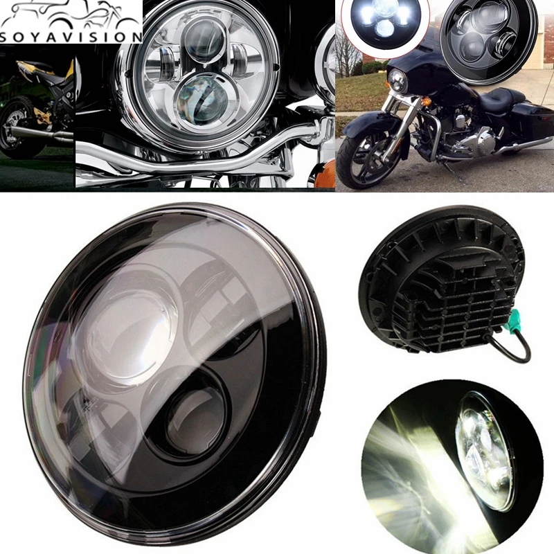 Для Harley Davidson Touring Electra Glide Road King Street Ultra Limited Softail Fat Boy 7 &quotдюймовая круглая