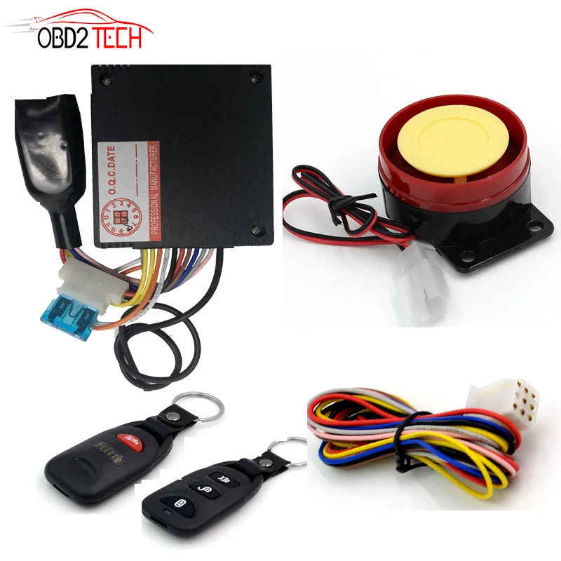 bicycle alarm system with remote