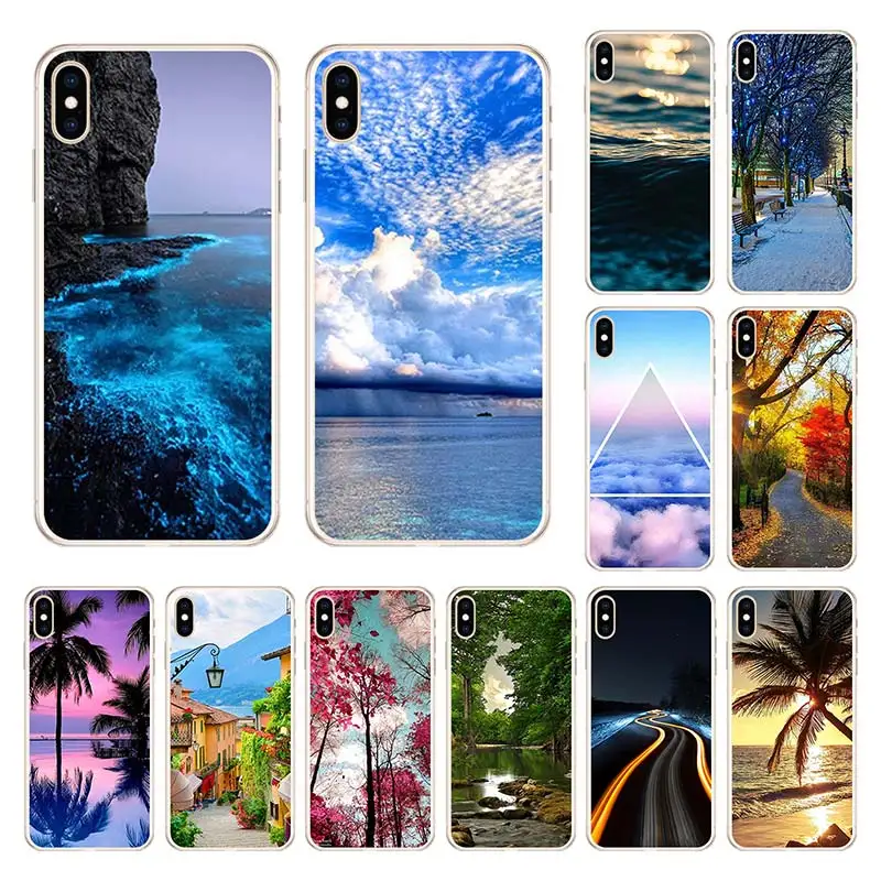 

FORLAS Elegant Patterned case for iphone xs max soft TPU COVER Silicone for iphone8 x xs xr Back Capa