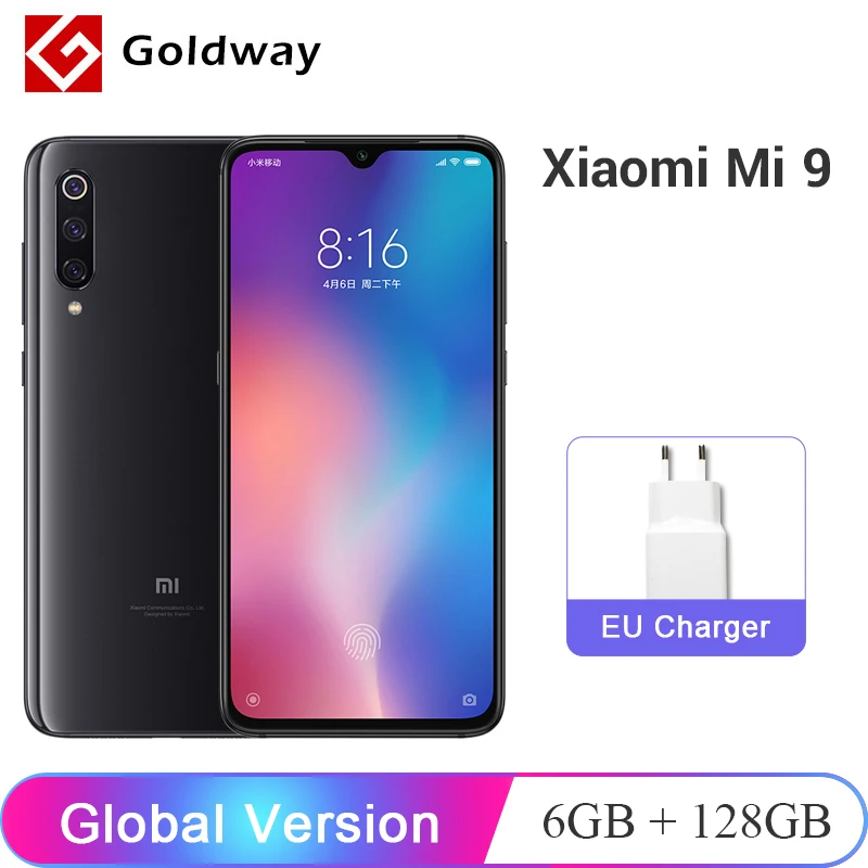 

Global Version Xiaomi Mi 9 6GB RAM 128GB ROM Mi9 Mobile Phone Snapdragon 855 Octa Core 6.39 AMOLED Full Screen 48MP Rear Camera