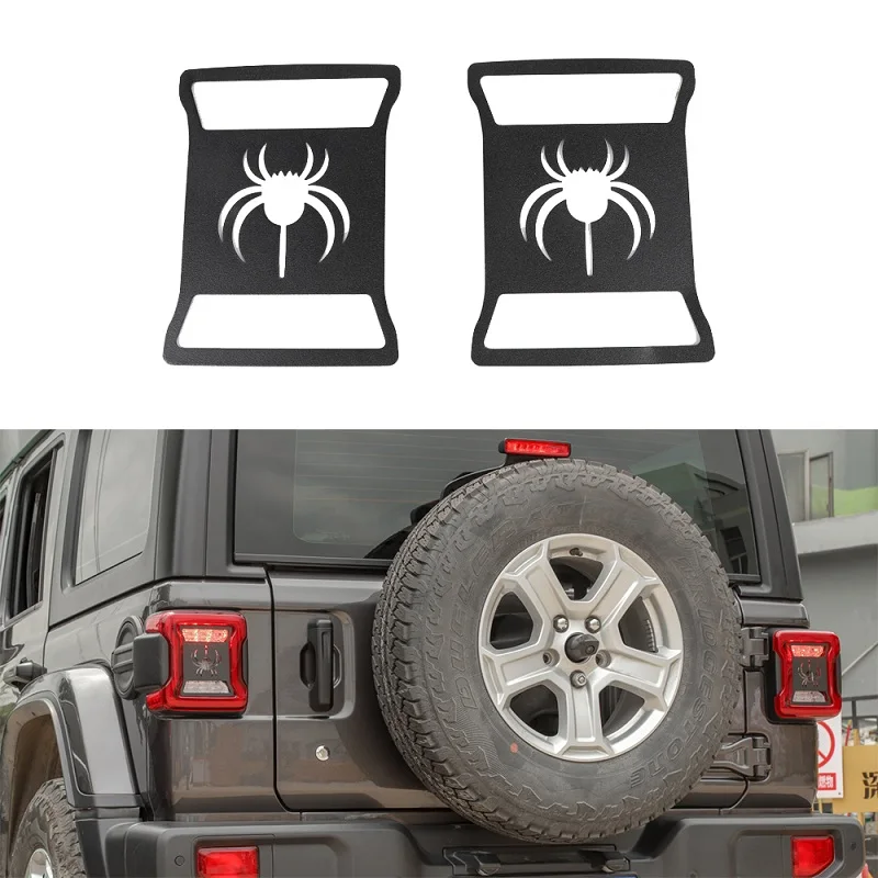 B3 Металлические каркасы фонарей для Jeep Wrangler JL+ задняя крышка заднего фонаря задние фонари декоративная оградительная защита для Jeep JL Wrangler Up - Цвет: B3