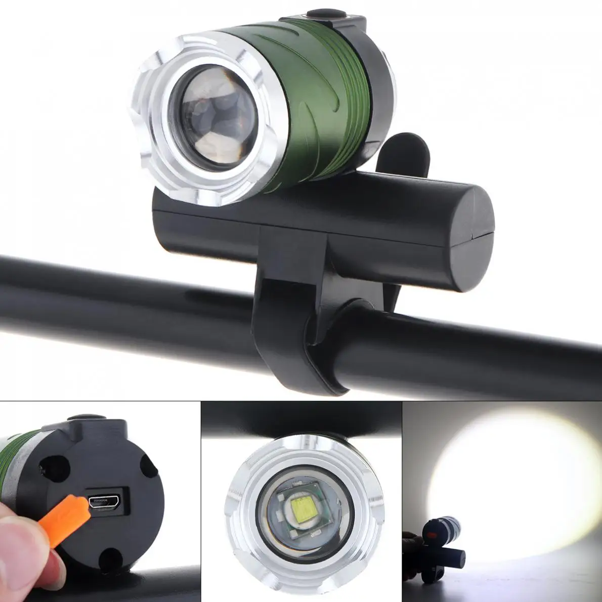 

Waterproof 15000LM XML T6 LED USB Line Rear Light Adjustable Bicycle Light with 3 Modes Zoomable Front Bike Headlight Lamp