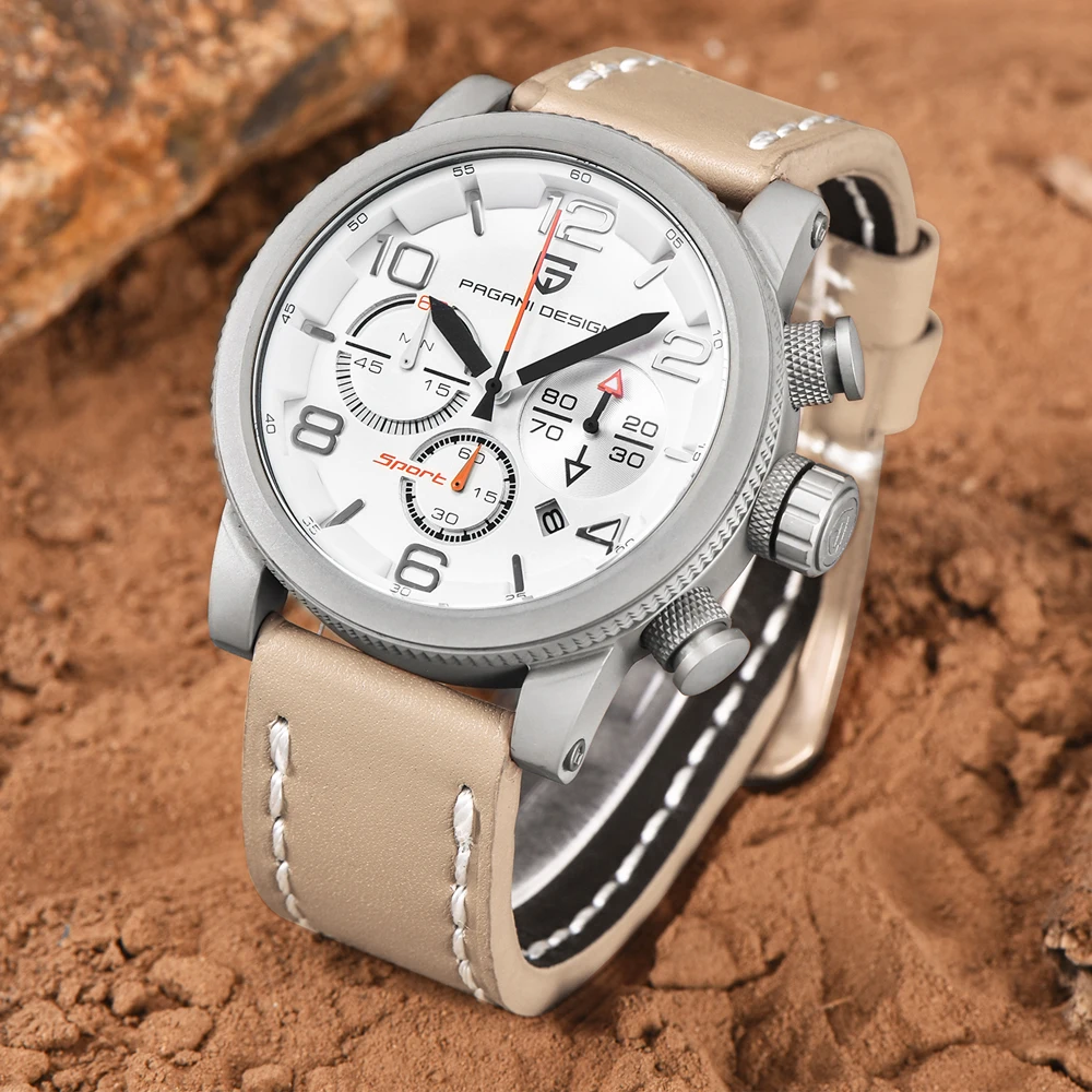 

PAGANI DESIGN Top Brand Luxury Men Swimming Quartz Outdoor Sports Watches Military Relogio Masculino Clock With Leather Strap