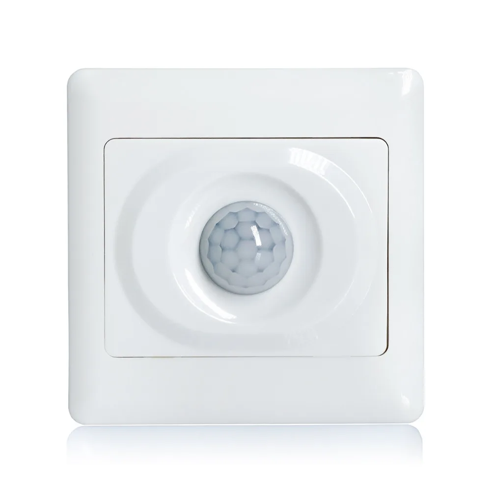 

110V 220V AC time delay adjustable ambient light adjustable wall mount PIR motion sensor light switch 017
