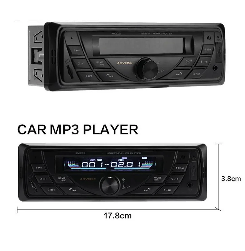 FM Smart 1 din AUX аудио интерфейс mp3-плеер авто Bluetooth музыка и Bluetooth Вызов Особенности автомобиля радио Премиум Стерео