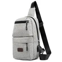 Деловая сумка Новая модная мужская оксфордская тканевая нагрудная Сумка многофункциональная сумка-мессенджер