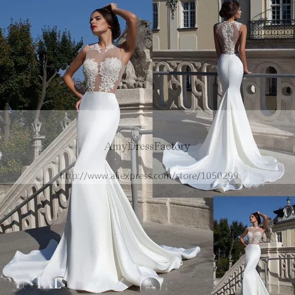 Free Shipping 2017 Fish Tail Wedding Dress Gorgeous Mermaid Bridal Free Shipping 2017 Fish Tail Wedding Dress Gorgeous Mermaid Bridal Gown Top Lace Vestido De Noiva