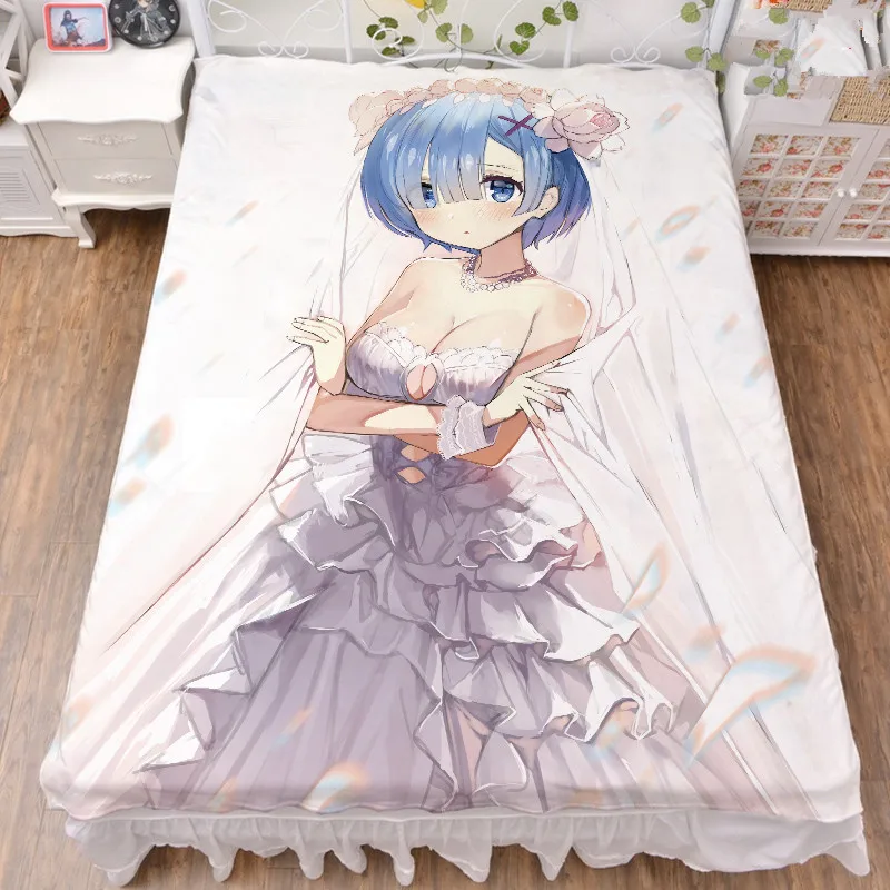 Постельное белье с рисунком аниме Re Zero kara Hajimeru Isekai Seikatsu sexy girl персонажи Rem