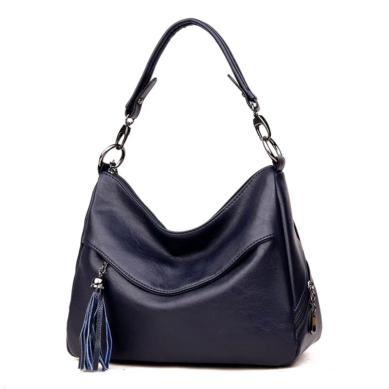 Роскошная женская сумка, модные женские сумки через плечо, дизайнерская простая сумка на плечо, женская кожаная сумка-мессенджер от известного бренда - Цвет: Blue