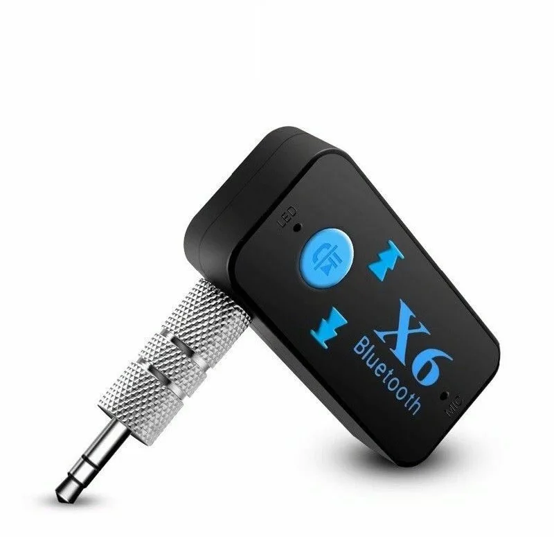 Беспроводной Bluetooth 3,5 мм AUX аудио стерео музыка A2DP Автомобильный приемник громкой связи адаптер GDeals - Цвет: Черный