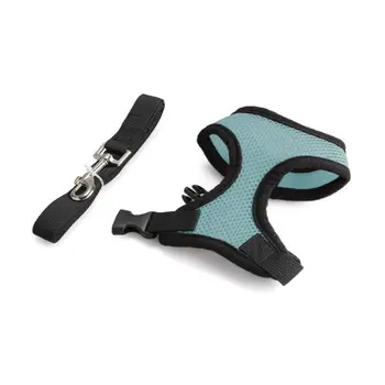 

LHLL!Harnais Gilet Laisse S Bleu Clair pour Chats Chiens Animaux Pet
