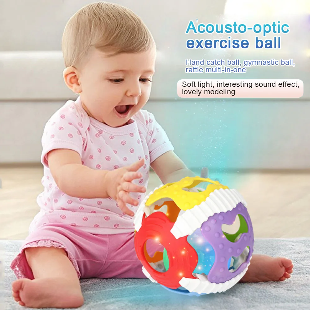 Buy Baby Sound And Light Soft Rubber Fitness Ball