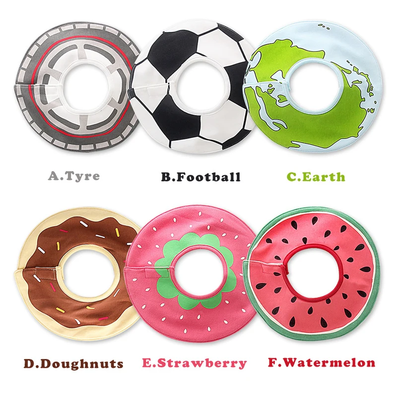 

fashion toddler infant baby bibs 100% cotton Circular newborn bib Babe waterproof bib burp cloths baby babador
