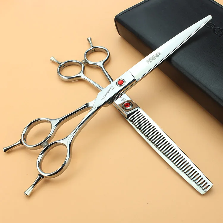 Sharonds 7 Inch Hair Scissors Set Rubies High Quality Barber