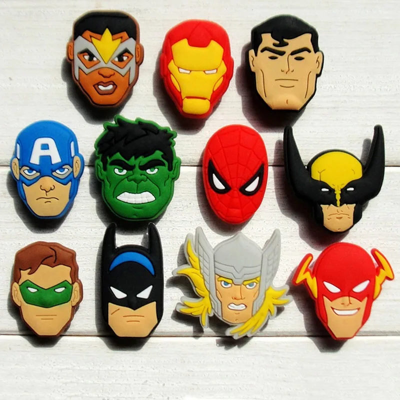 11 шт. Властелин колец Marvel ПВХ Патчи для обуви пряжки обувь аксессуары украшения подходят для Croc jibz вечерние подарки - Цвет: 047C