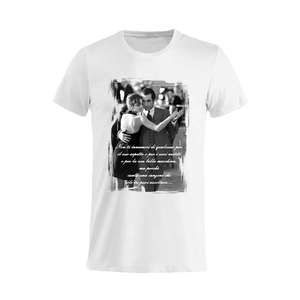 Camiseta унисекс Fragancia de una Mujer духи por donna Al pacino 90 рукав футболка лето для мужчин футболки одежда