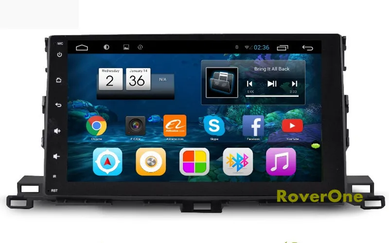 

For Toyota Highlander Kluger 2015 2016 Android 6.0 10.2'' Car Radio Stereo GPS Navigation Multimedia Head Unit Audio Player