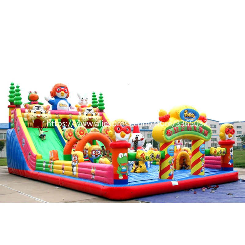 Популярный Уличный Забавный город надувной замок для прыжков детей|bouncy castle|jumping