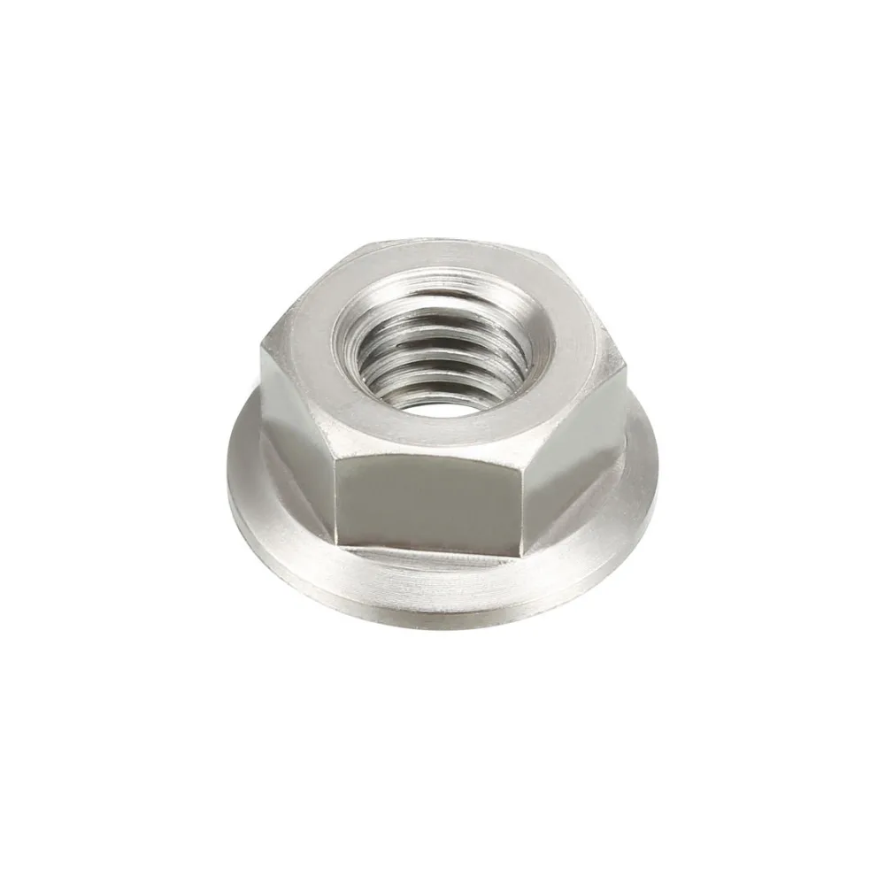 

Uxcell Metric M8x1.25mm TC4 Titanium Hex Head Flange Nut Colorful Normal Titanium Golden For Bike Motorcycle Car Boat 1PCS