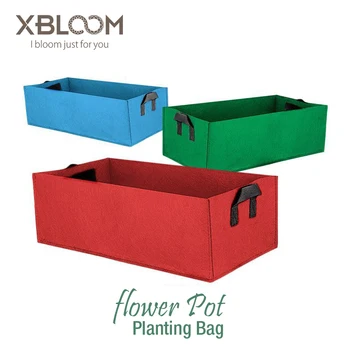 

1Pcs Rectangular Herb Vegetables Tomato Fruits Planting Grow Bags Garden Square Green Growing Bags Gardening Tool flower pot bag