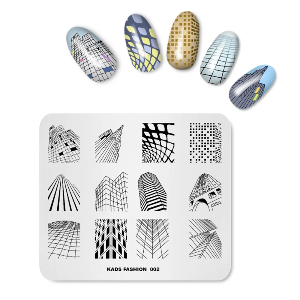 Стемпинг Пластины для ногтей Штамп для стемпинга Лидер продаж геометрические узоры 29 вариантов Трафареты для ногтей для маникюра Штамповка Стэмпинг Печать для ногтей Дизайн ногтей - Цвет: Fashion 002