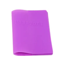 5 шт/лот водонепроницаемые сумки Фиолетовый Красный силиконовый силикагель мягкая обложка для паспорта чехол держатель для ПАСПОРТА Путешествия классический для женщин