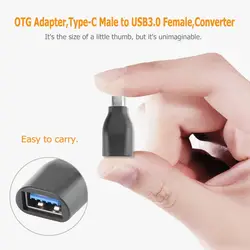 OTG адаптер USB 3,1 тип-c мужчина к USB 3,0 A Женский ноутбук аксессуары конвертер для Macbook Pro