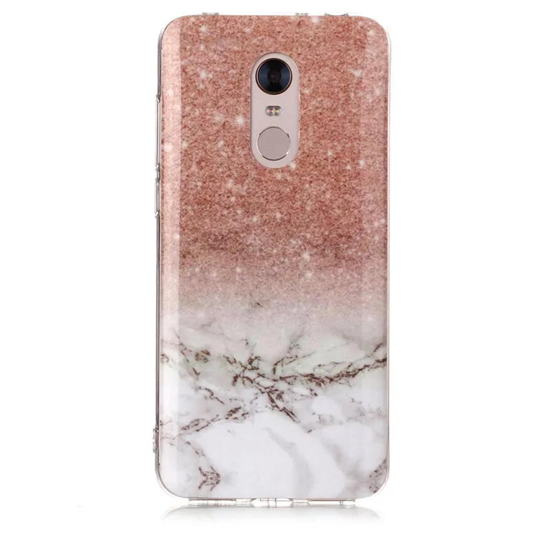 Мраморный мягкий чехол из искусственной кожи задняя крышка для Xiaomi Redmi 5 Plus с
