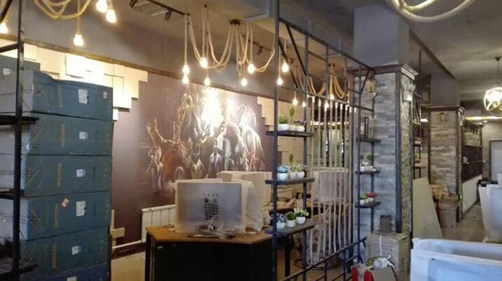 Американский Ретро пеньковая веревка искусство подвесные светильники магазин одежды, Кафе лобби вилла декорированный кулон огни