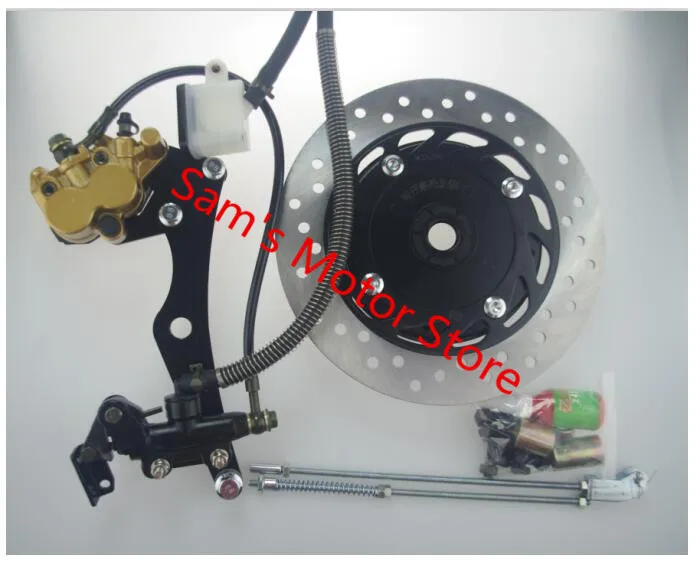 Scooter Universal Rear Drum Brake Modified To Motorcycle Disc Brake Assembly With Brake Disk