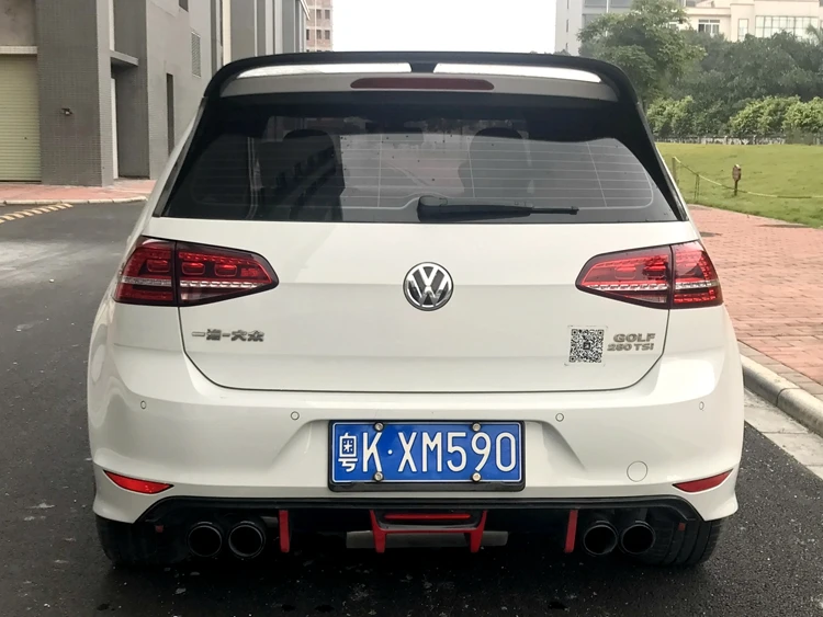 Автомобильный стиль для Volkswagen VW Golf 7 VII MK7 из углеродного волокна, задний спойлер на багажник, крыло~(не для GTI и R