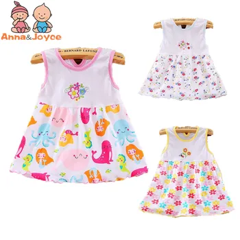 

10 Pcs/lot Branded Baby Dress Baby Girls Dress,super Soft 100% Cotton suit 0-24months
