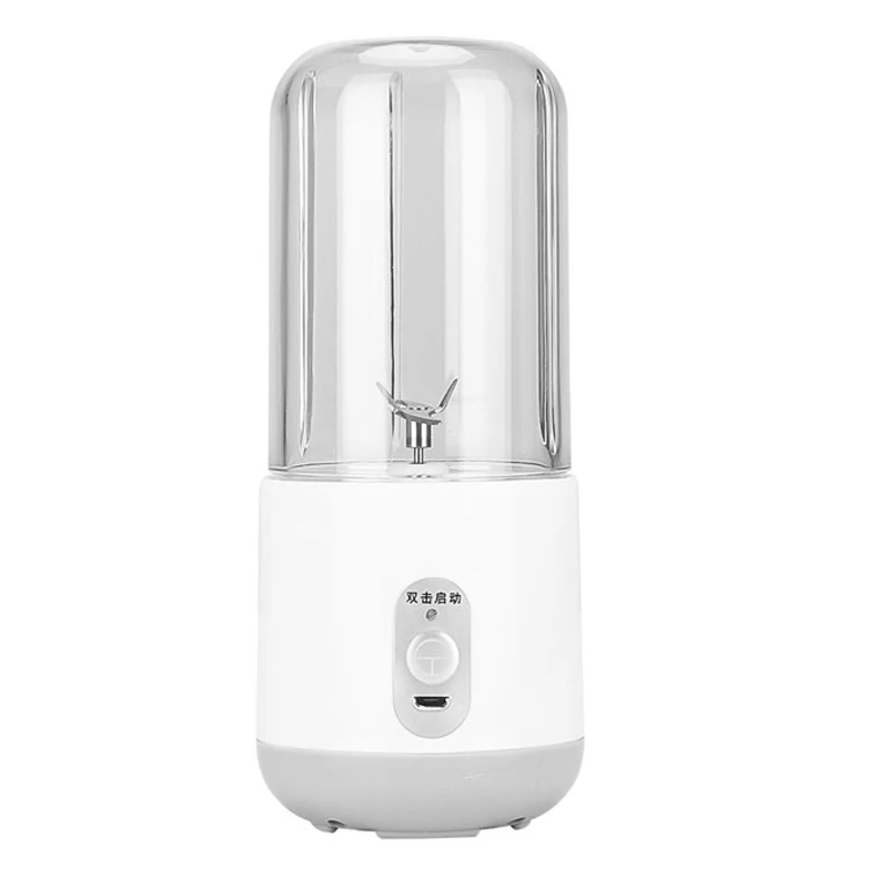 

260Ml Portable Blender Multi-Function Juice Usb Charging 6 Leaf Blade Fruit Extractor Blender Juice Maker 2000Mah Lithium Batt