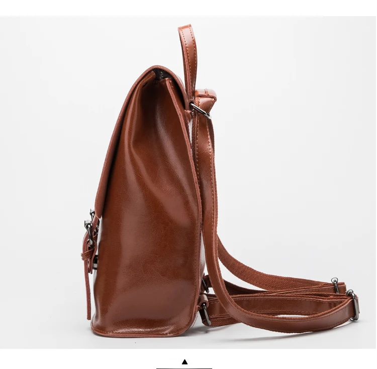  Fashion Designer Genuine Leather Women Backpack Drawstring School Bags For Teenagers Girls Female Travel BackPack (11)