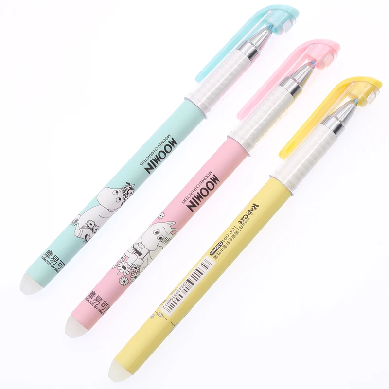 

Erasable Materials Kawaii School Gel Pen Ink Erasable 0.38mm Pencil Office Equipment 3pcs