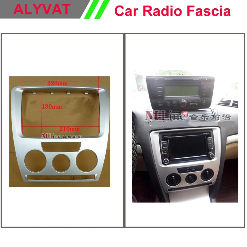 

Free Shipping Plastic DVD Refitting Outer Frame & Car Refitting DVD Frame For 2007 2008 2009 Skoda Octavia
