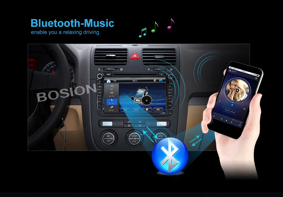 Perfect Hot Sale 2 DIN Car DVD For VW JETTA GOLF MK5 MK6 GTI PASSAT B6 POLO SKODA Fabia GPS Navigation Radio USB/SD PC country map 7