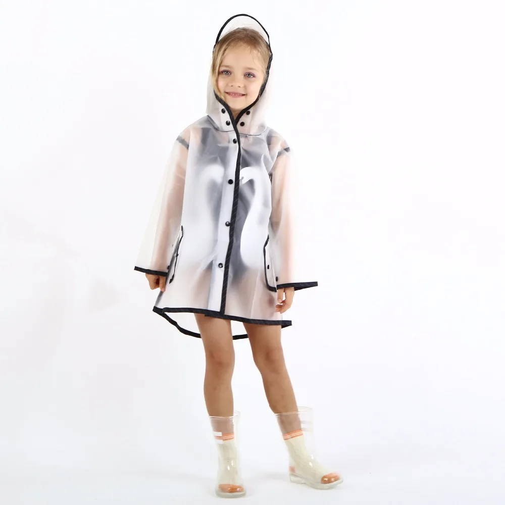 price reduction  Celveroso Kids Transparency Waterproof Rain Coat Polyester Boys Clothes Fashion Raincoat Children B