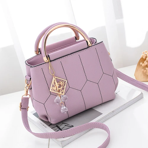 Korean fashion diamond atmosphere pink Crossbody Bags For Women