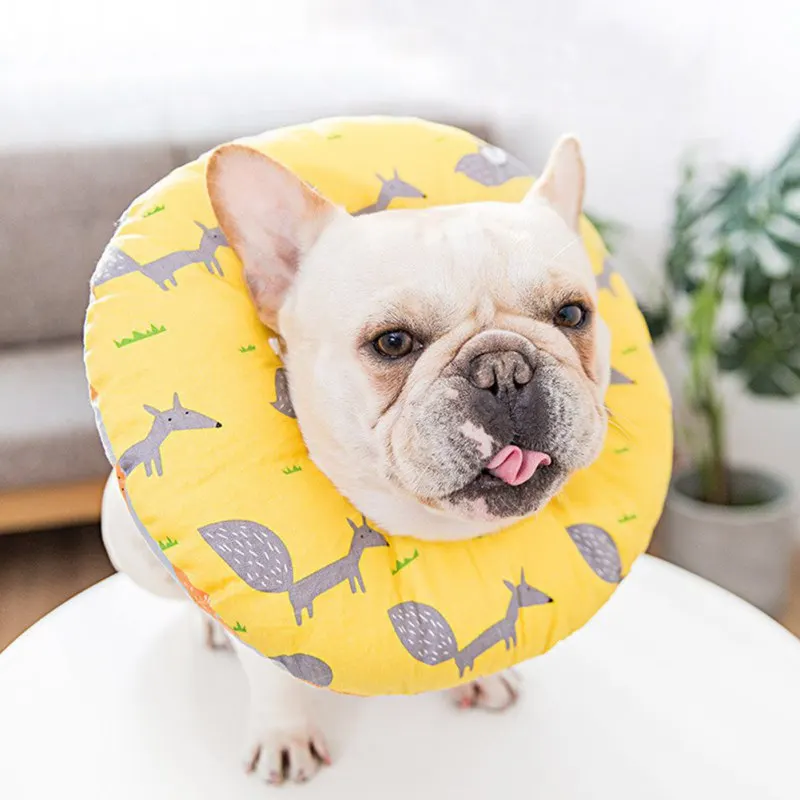

Pet Dog Cat Surgery Recovery Collars Dog Inflatable Cotton Collar For Preventing Licking Wound Pet Dog Supplies