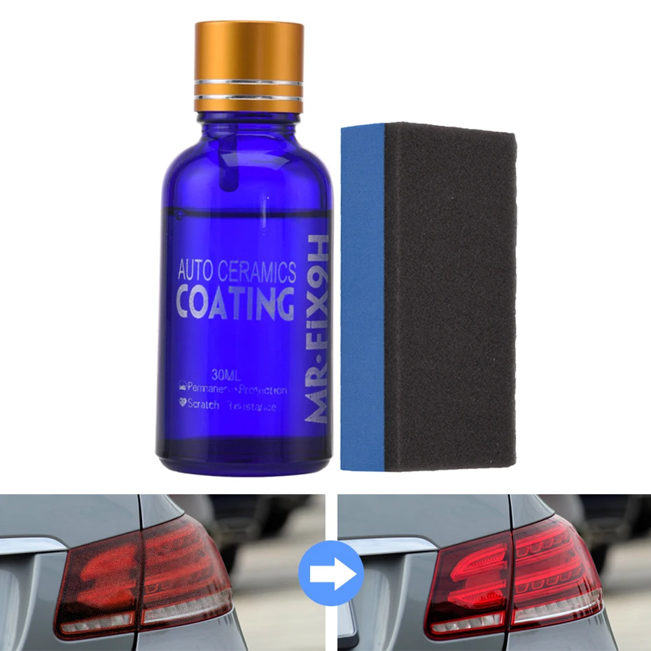 

Car Vehicle Headlight Lamp Lens Polish Cleaner Liquid Restoration Kit Auto Light Polishing Repair Coating Agent Set