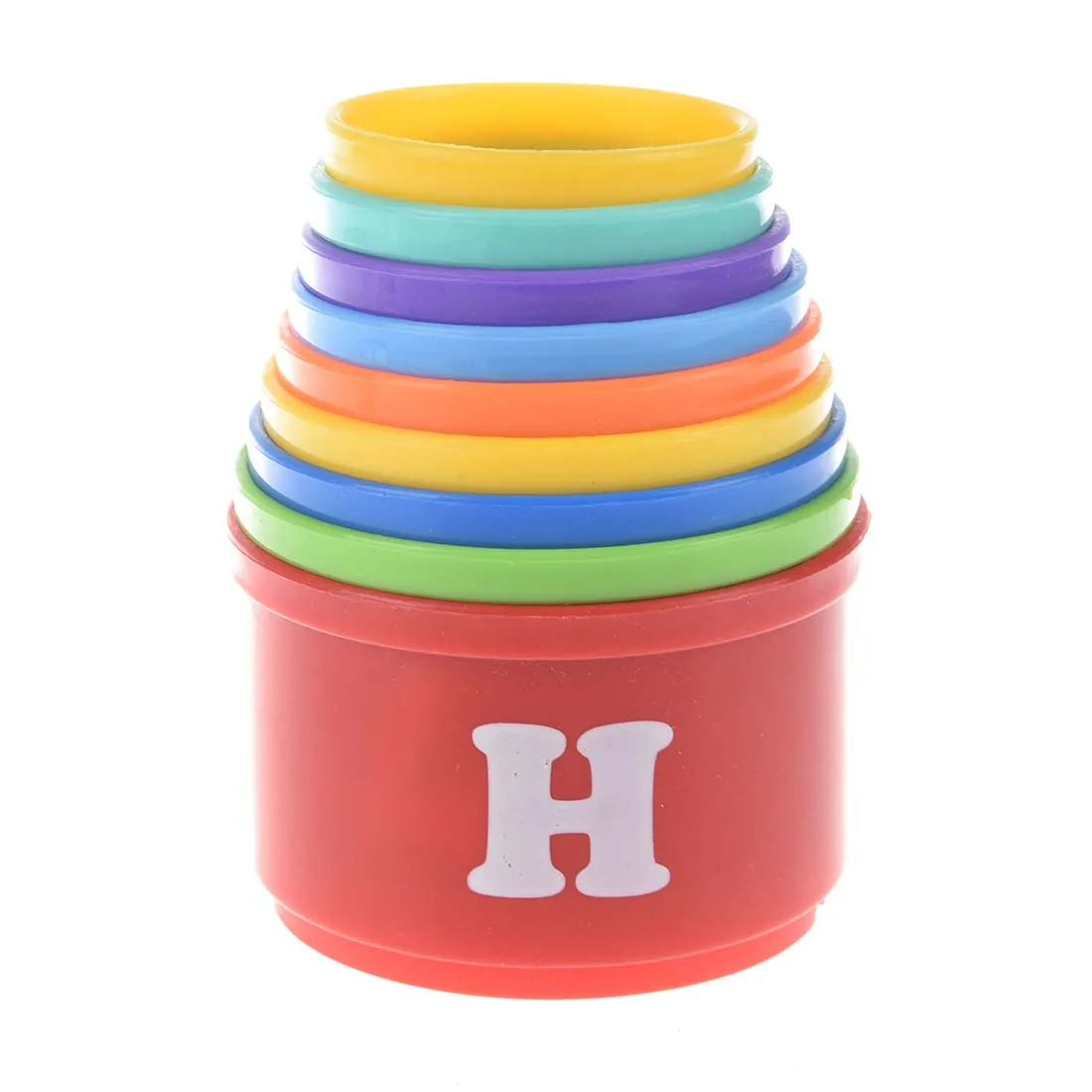 

ABWE Best Sale Children Arabic Numbers Letters Print Colorful Stacking Cups Plastic Toy
