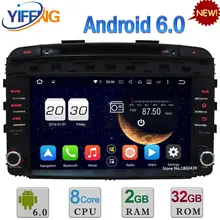 WIFI Android 6.0 32 GB ROM Octa Core 4G 2 GB RAM DAB + FM USB Reproductor de DVD de Radio Estéreo Del Coche Para KIA Sorento 2015-2017 Navegación GPS