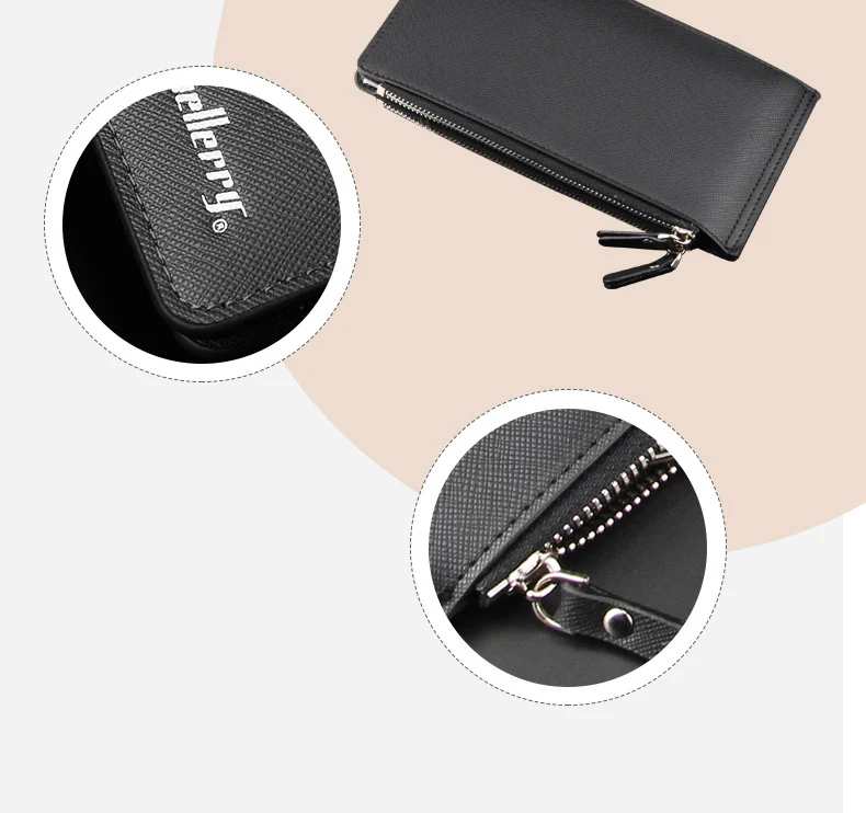 Даул молния дизайн клатч кошельки для мужчин кожаный визитница для карт офисная Защита Чехол для карт телефона