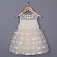 Популярное кружевное платье для девочек ленты полосатые для девочек платье на год праздничное платье для девочек От 2 до 6 лет