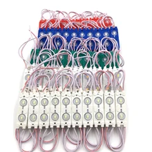 50 шт. DC 12 В 5630 SMD 2 инъекции светодиодный модуль с линзой Водонепроницаемый IP65 Светодиодные модули подсветки реклама знак подсветки