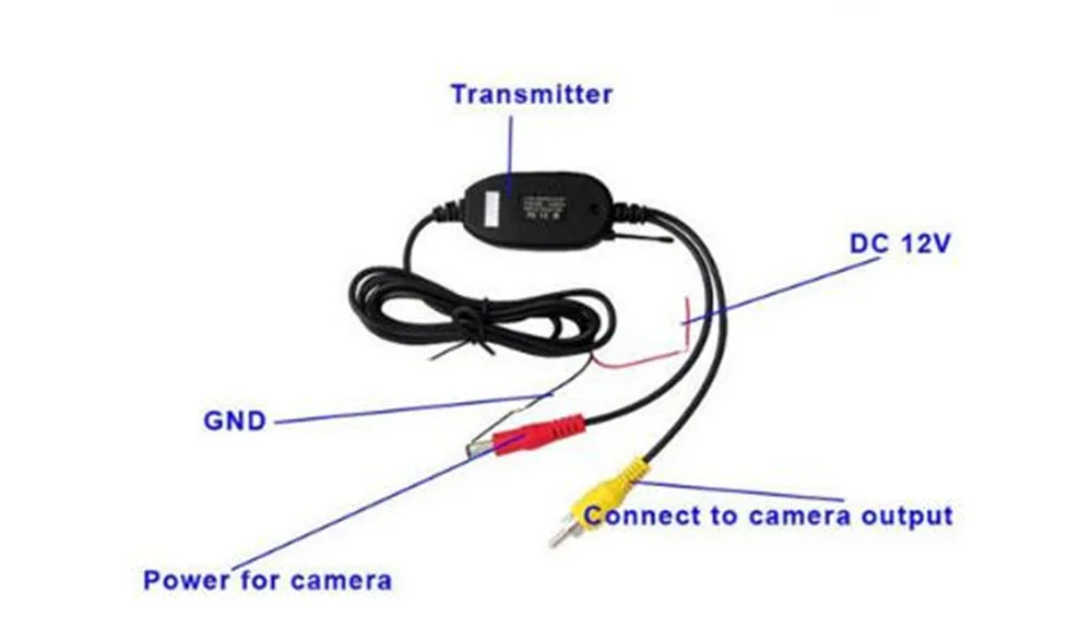 Беспроводной передатчик и приемник для видеонаблюдения Камера/заднего вида Камера
